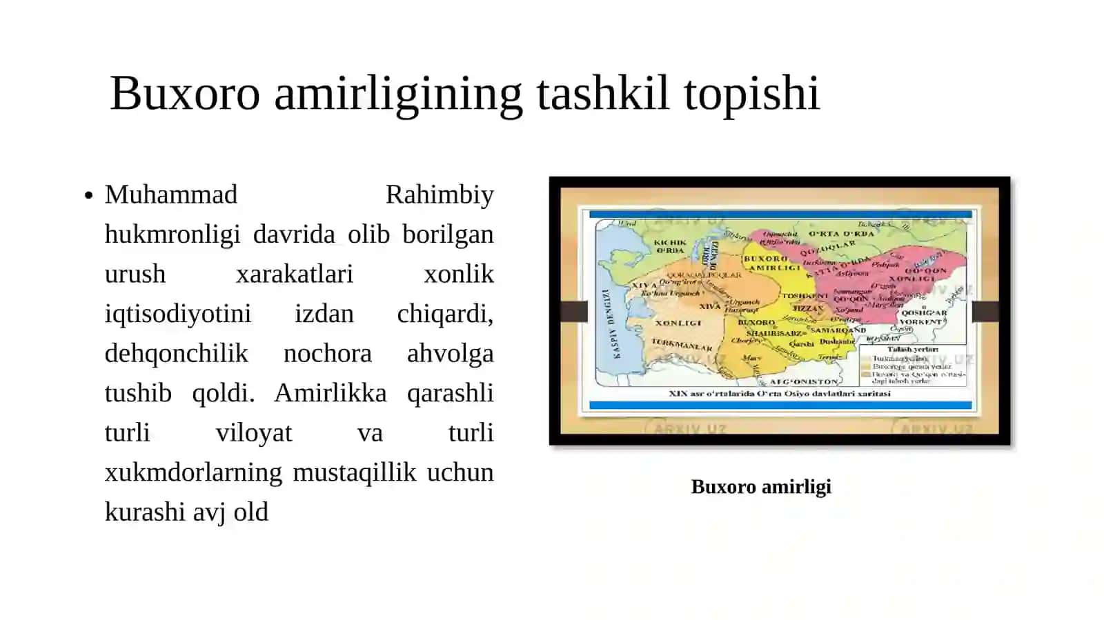 Buxoro amirligining tashkil topishi 4