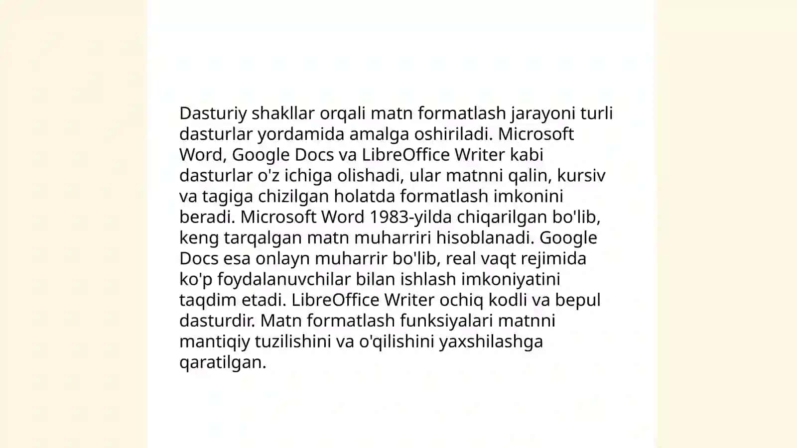 Veb sahifalar uchun dasturiy shakllar 4