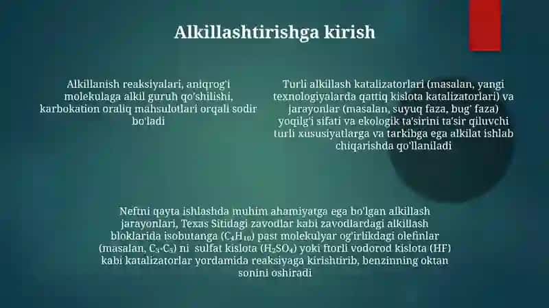 Alkillash Jarayoni 4