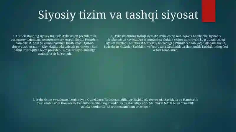 O'zbekiston Tarixi 4