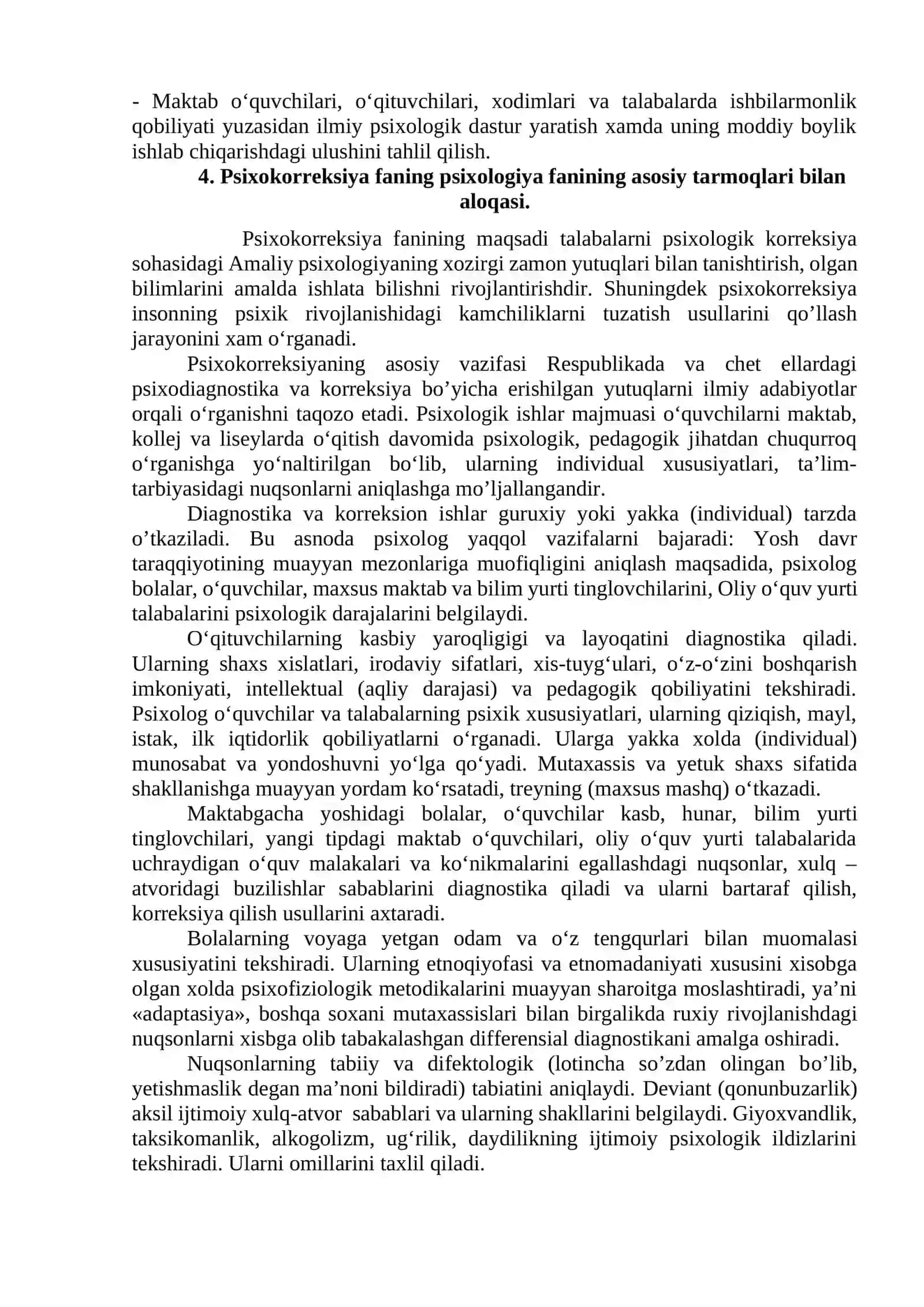Psixokorreksiya fanining maqsadi va vazifalari 4