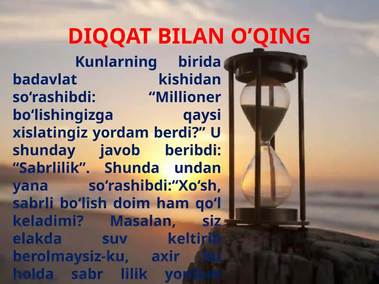 Sabr-toqatoxirigachaborishnianglatadi 4