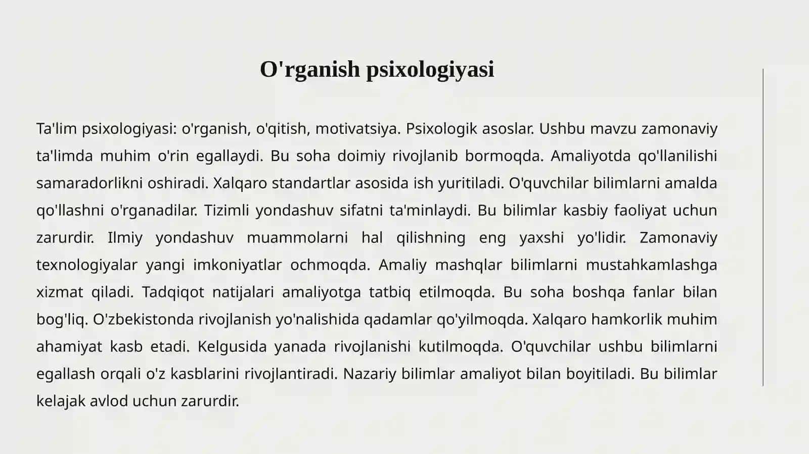 Ta'lim psixologiyasi 4