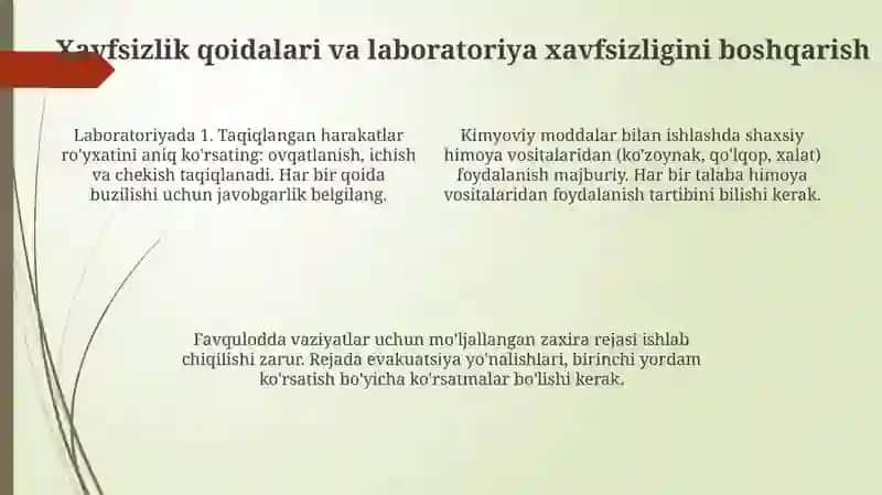 Maktab kimyo kabineti va uning vazifalari 4
