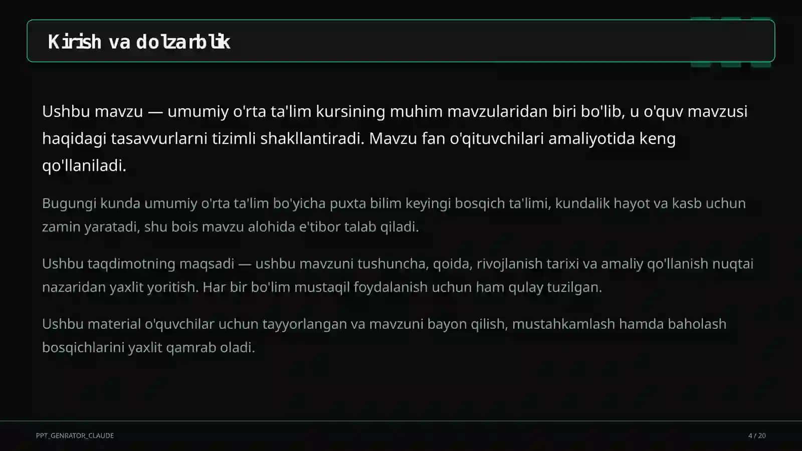 Yangi o'quv rejasi 2026-2027: fanlar bo'yicha soatlar o'zgarishi va o'qituvchi uchun amaliy xulosalar 4