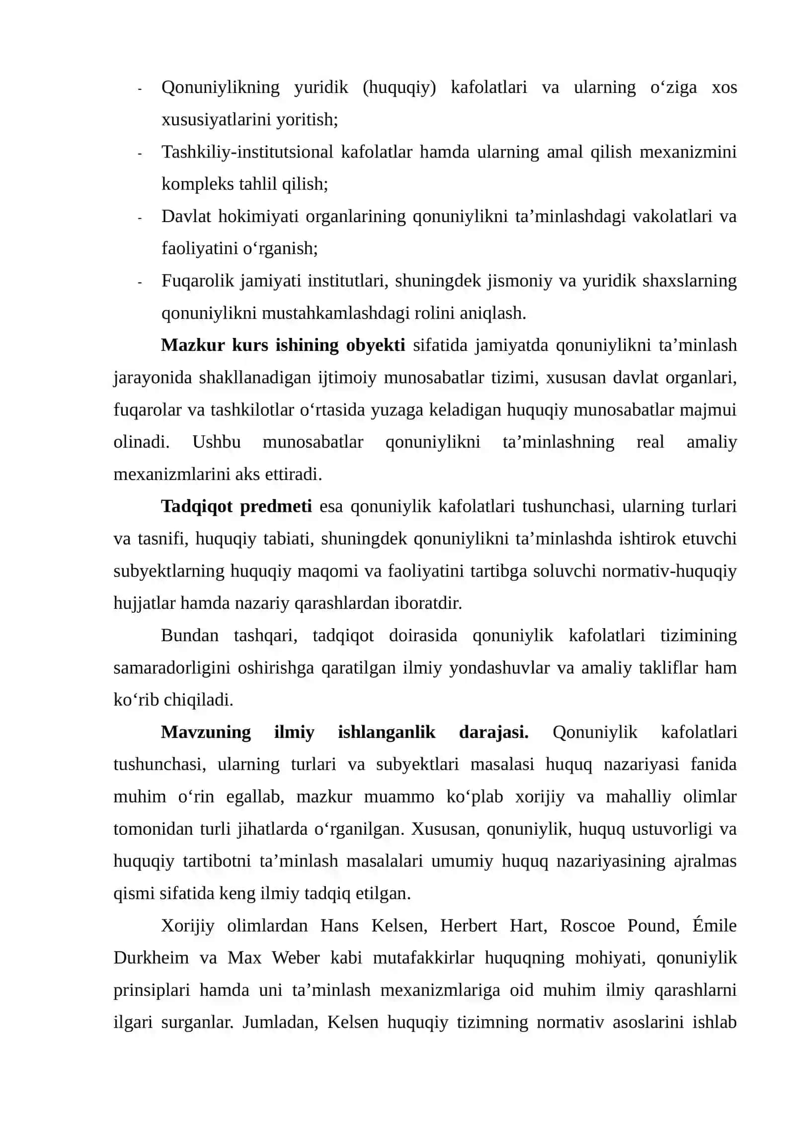 QONUNIYLIK KAFOLATLARI TUSHUNCHASI, TURLARI VA SUBYEKTLARI 4