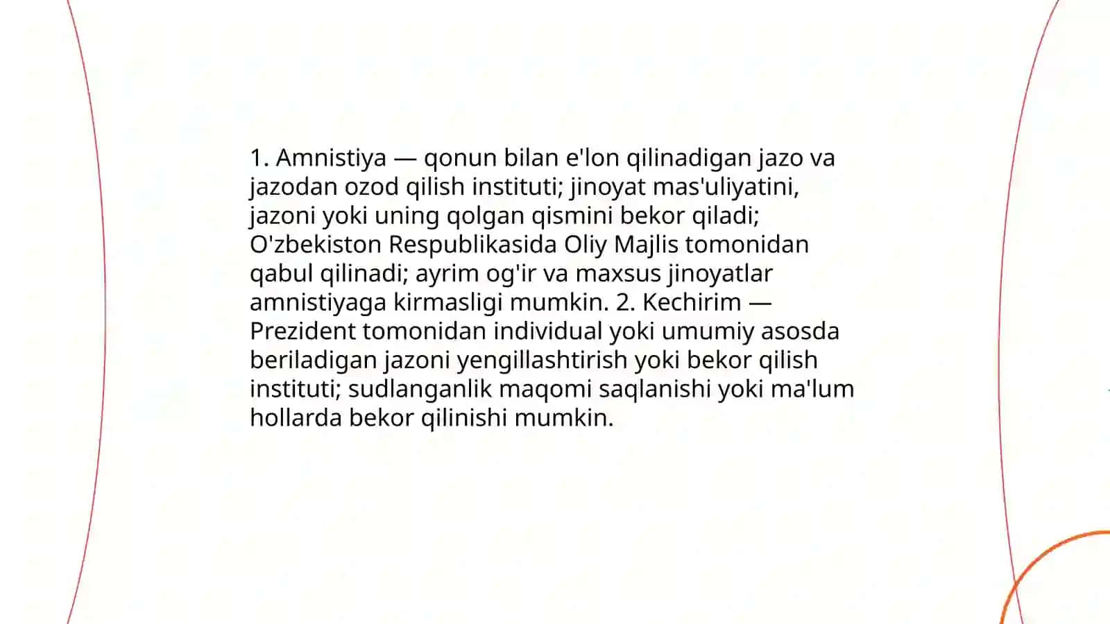 Javobgarlikdan va Jazodan ozod qilish.Sudlanganlik tushunchasi va jinoiy-huquqiy ahamiyati 4