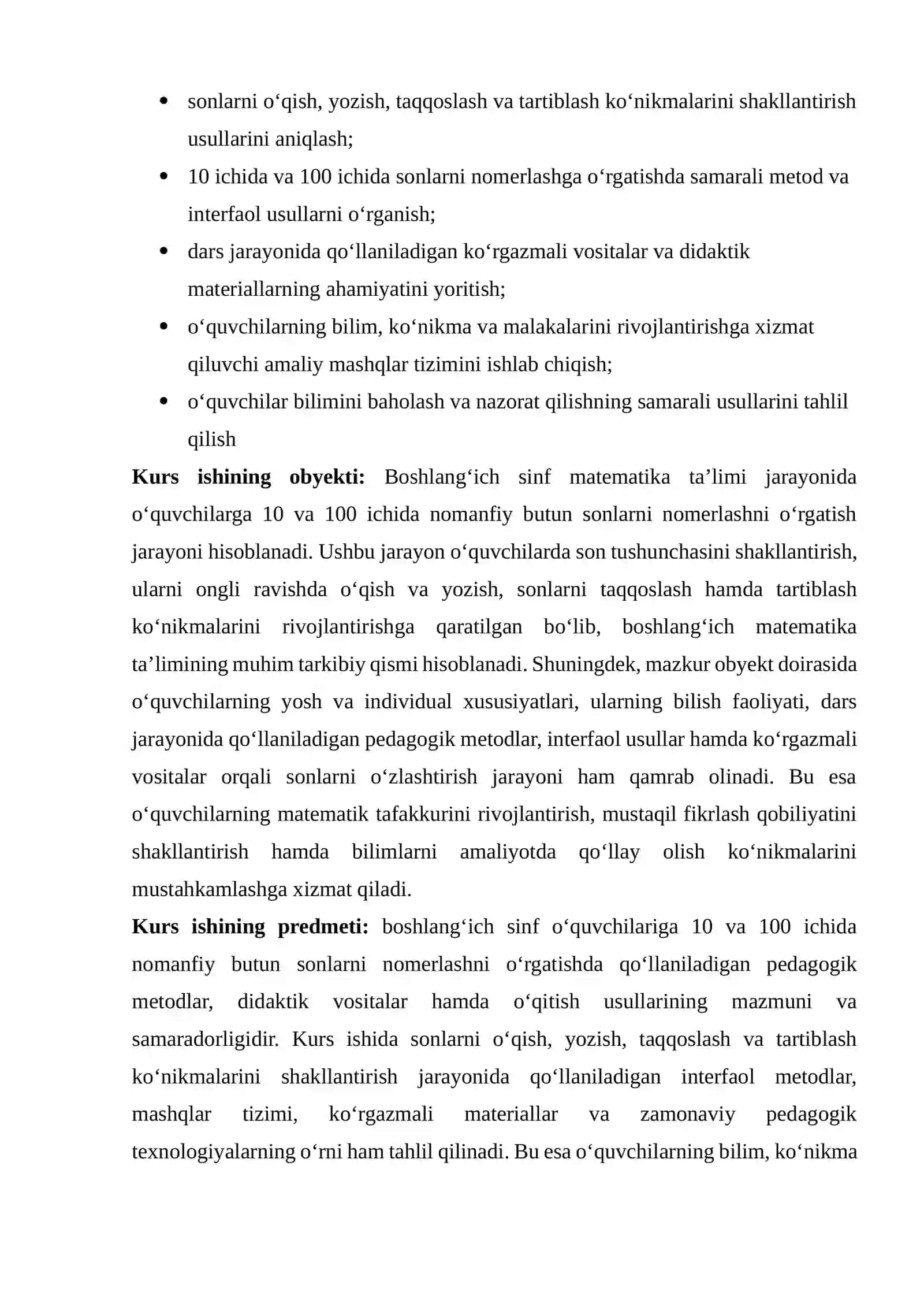 10 VA 100 ICHIDA NOMANFIY BUTUN SONLARNI NOMERLASHGA O’RGATISH METODIKASI 4