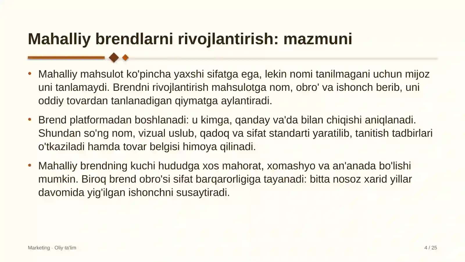 tomorqa xo'jaliklarida mahalliy brendlarni rivojlantirish 3992 4