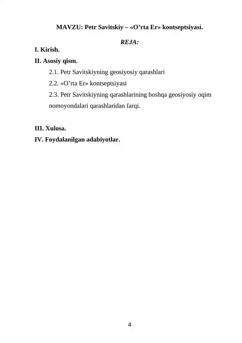 Petr Savitskiy – «O’rta Er» kontseptsiyasi 4