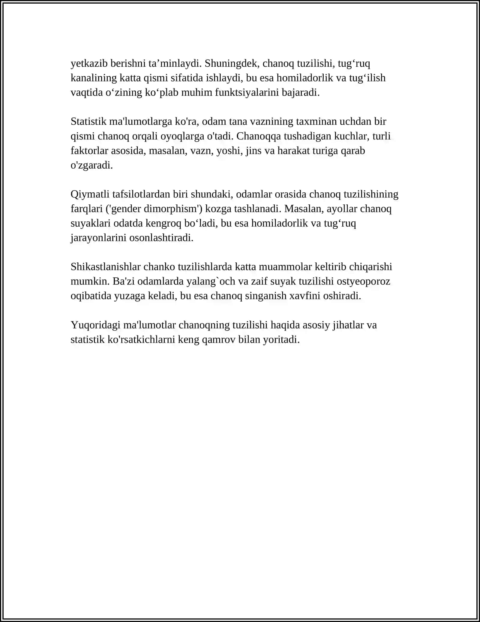 CHANOQ KAMARI VA OYOQNING ERKIN SUYAKLARI 4