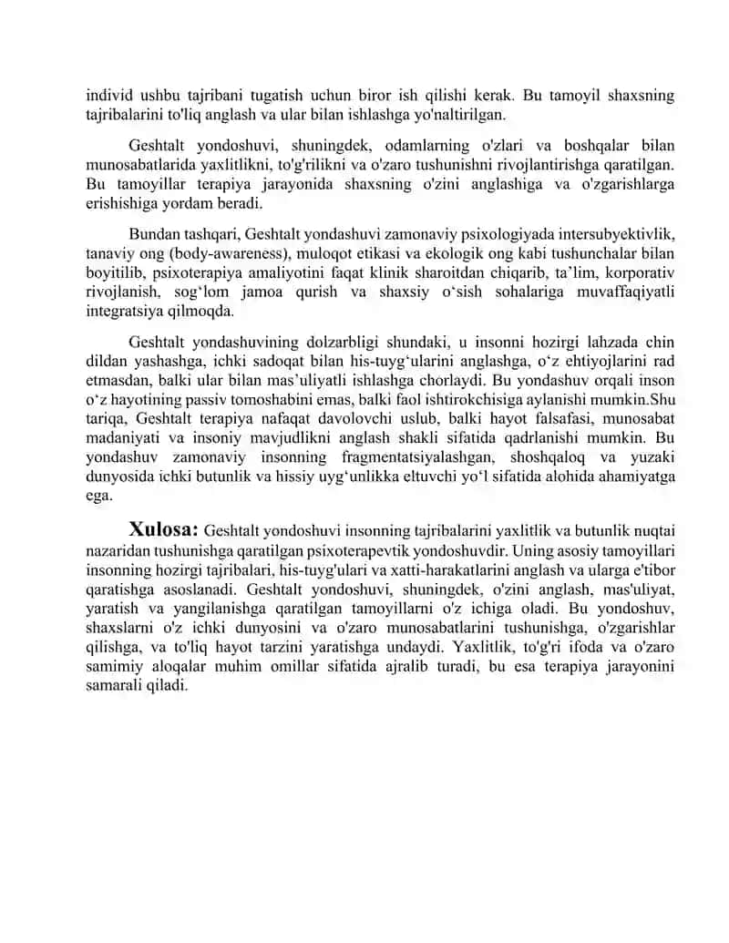 Geshtalt yondashuv boʻyicha nazariya 4
