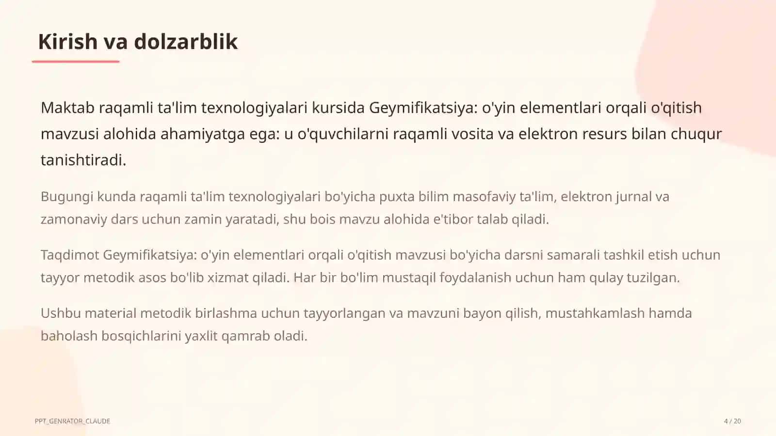 Geymifikatsiya: o'yin elementlari orqali o'qitish 4