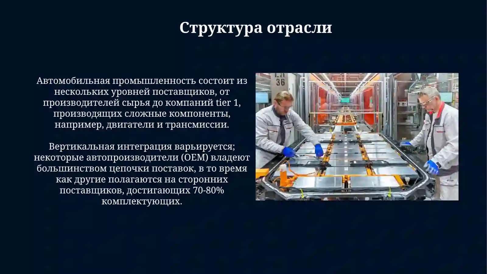 Экономический анализ производства автомобилей 4