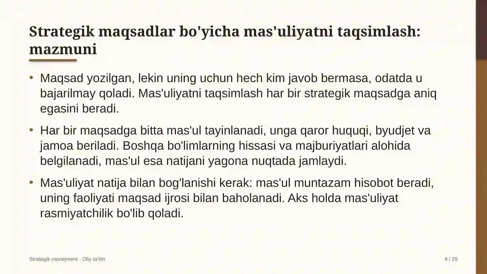 turizm qishloqlarida strategik maqsadlar bo'yicha mas'uliyatni taqsimlash 3178 4