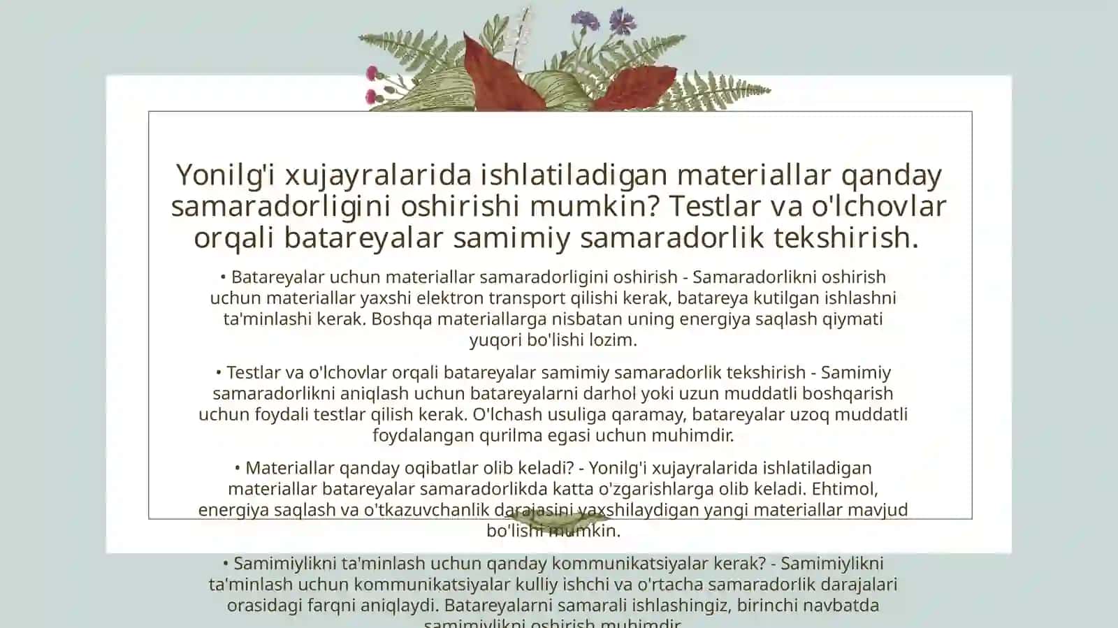 Quyosh batareyalari materiallari 4