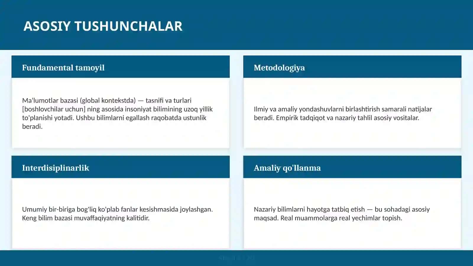 MA'LUMOTLAR BAZASI (GLOBAL KONTEKSTDA) — TASNIFI VA TURLARI [BOSHLOVCHILAR UCHUN] 4