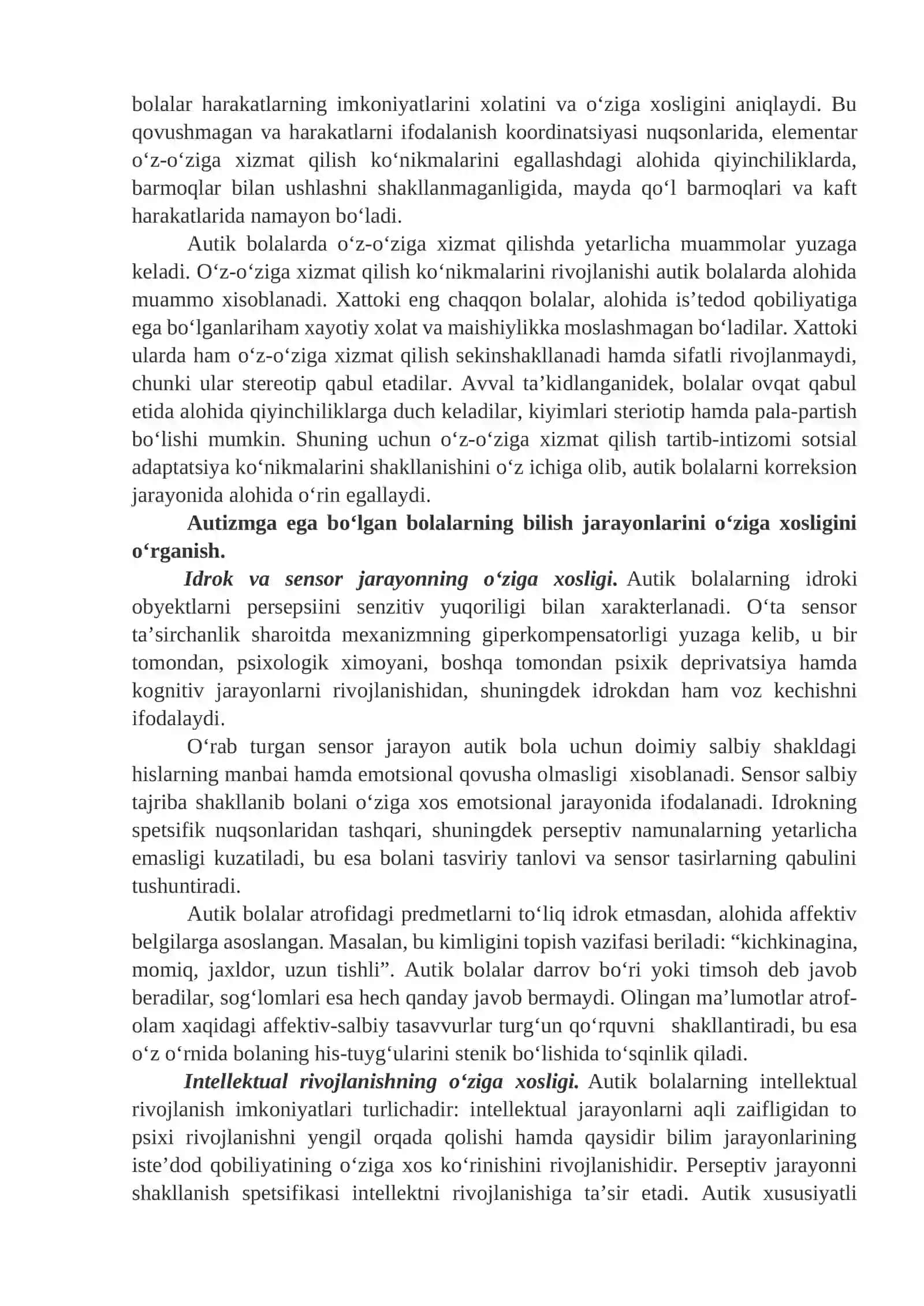 Autizmga ega bolalarga umumiy tavsif 4
