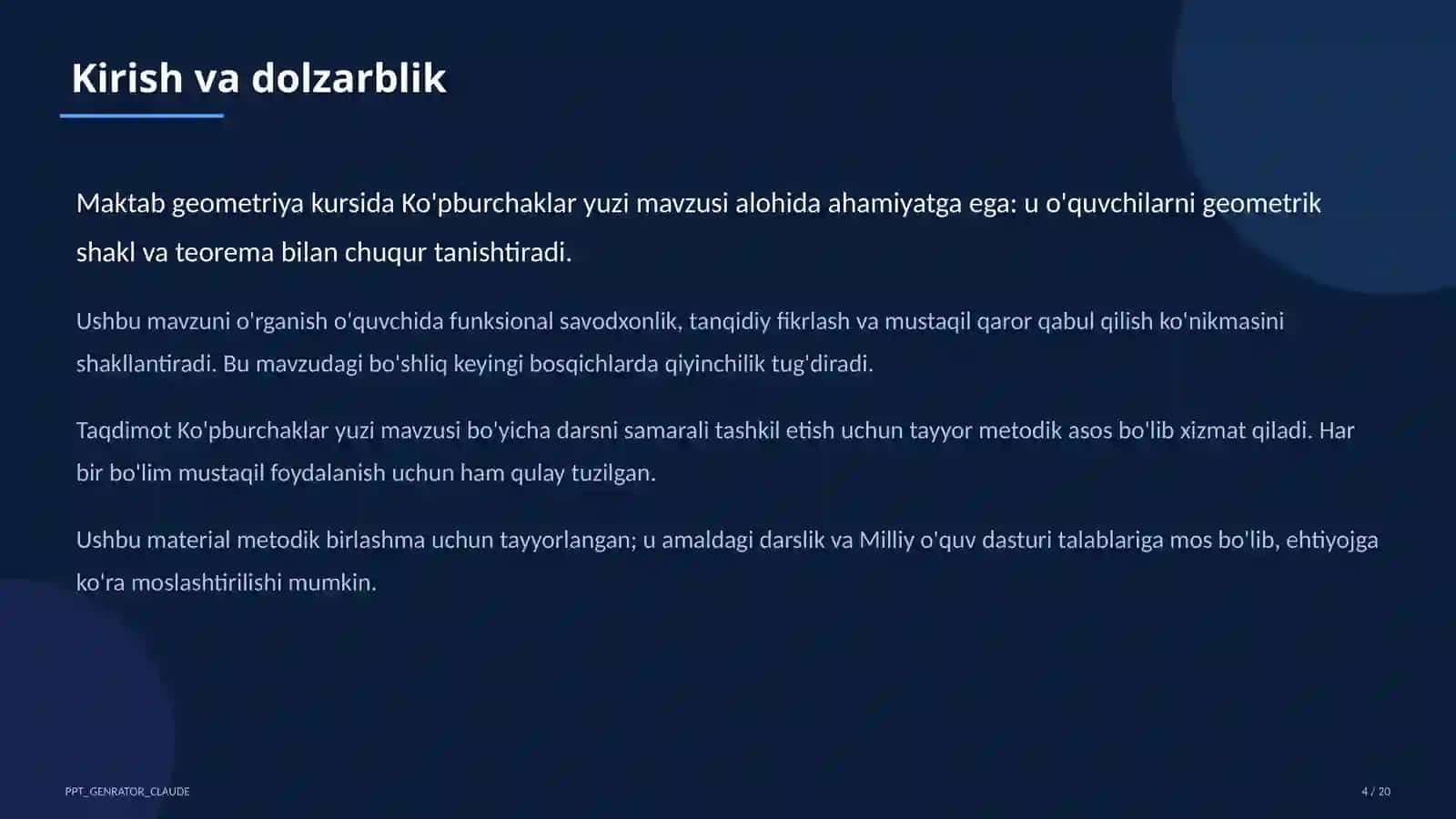 Ko'pburchaklar yuzi (8-sinf) 4