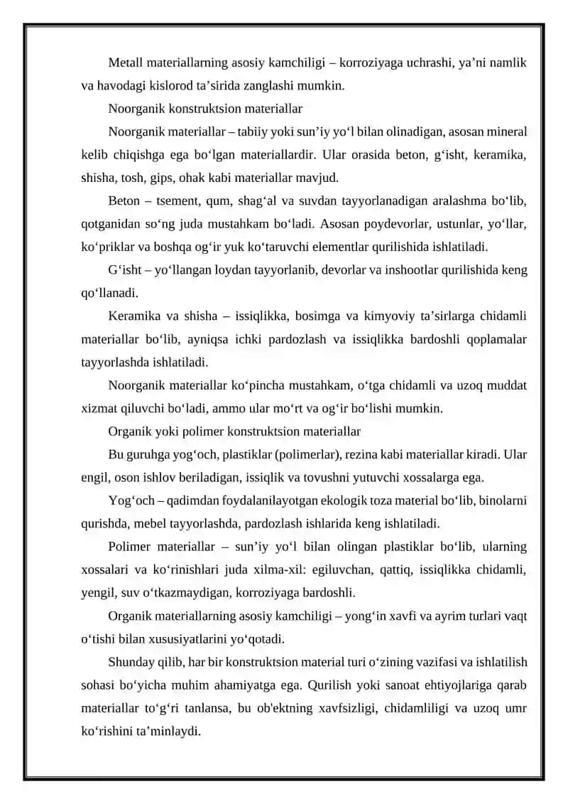 Konstruksion materiallar 4