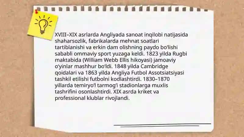 Yangi va eng yangi davrda chet mamlakatlarida. Jismoniy tarbiya va sport.(XVll-XX asrlara) 4