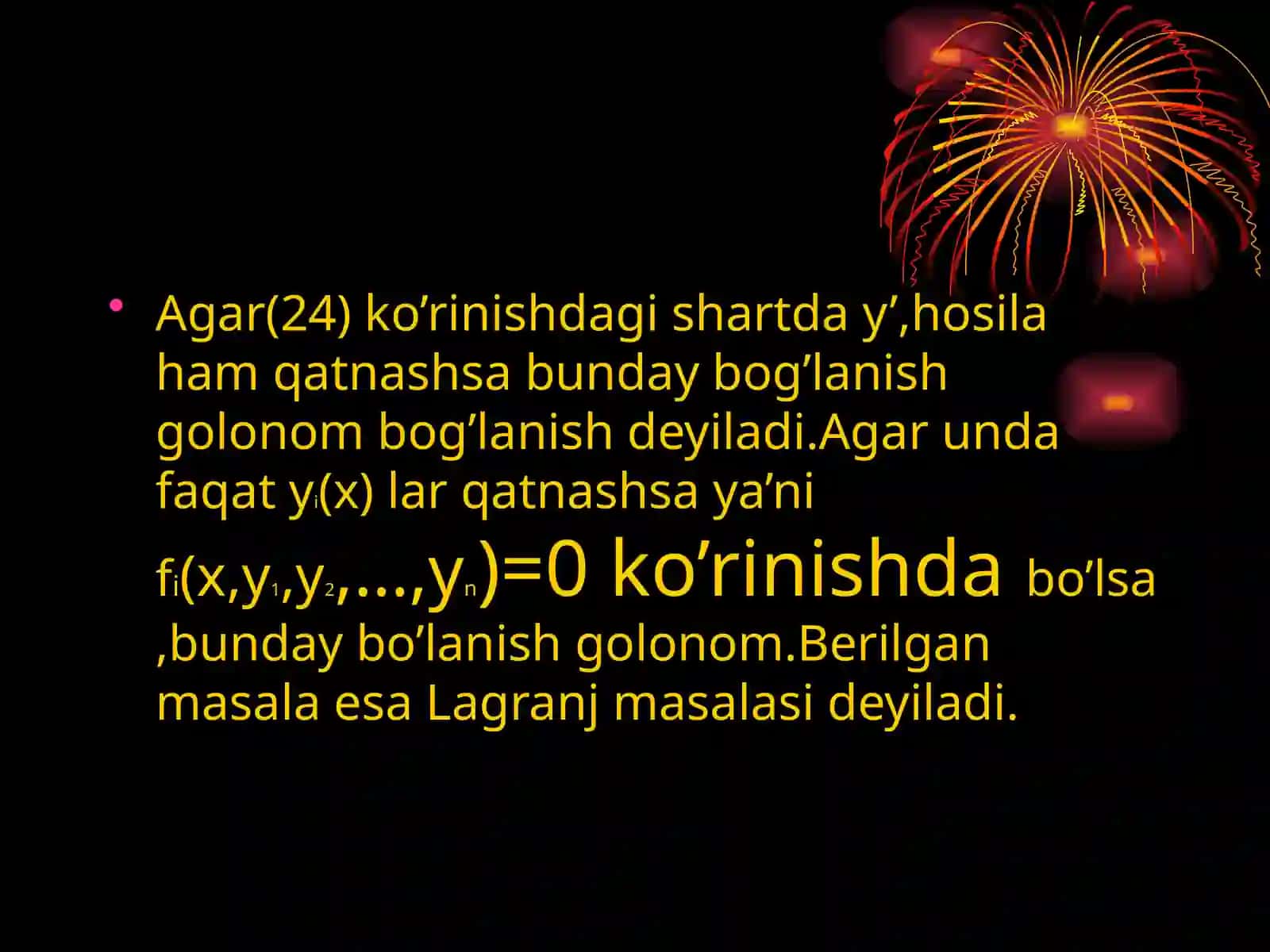 SHARTLI EKSTREMUM 4