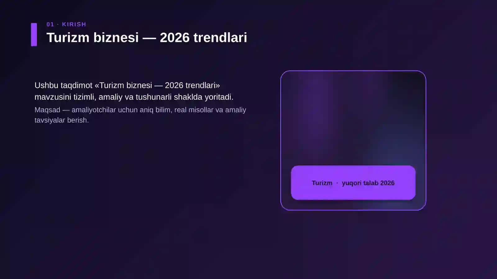 Turizm biznesi — 2026 trendlari 4