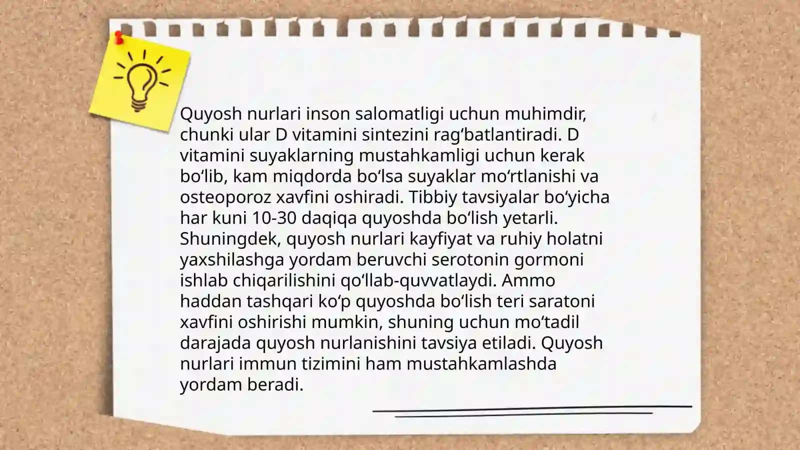 Quyosh radiatsiyasining gigiyenik ahamiyati 4