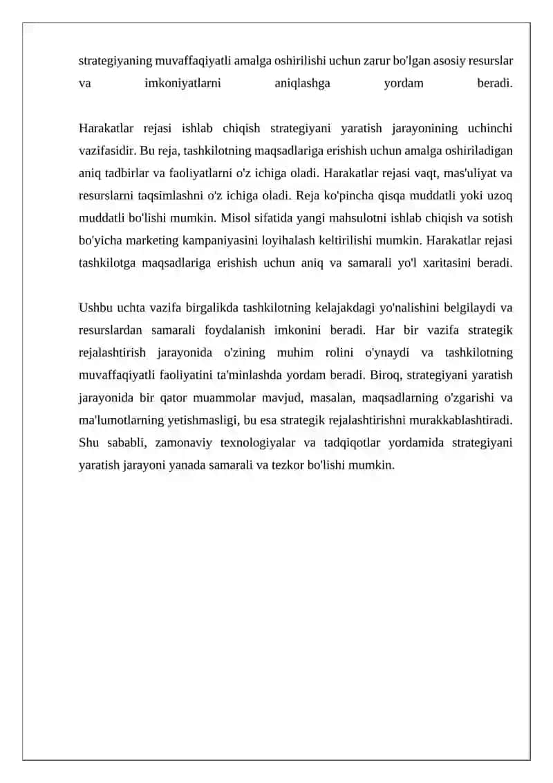 Strategiyani yaratishning 3 ta vazifasi 4