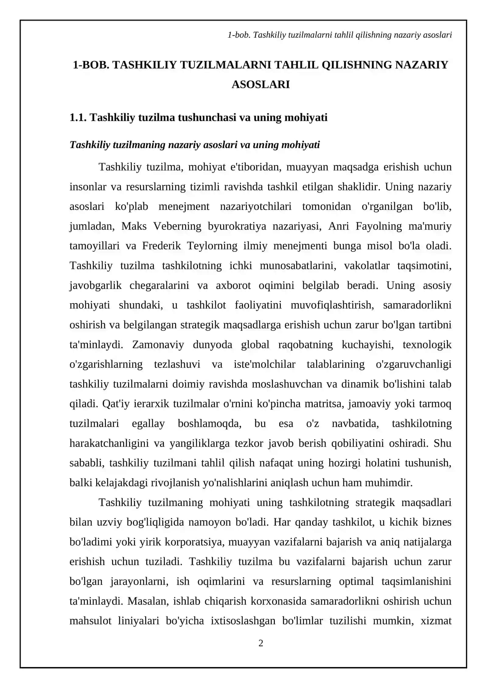 Tashkiliy tuzilmalarni tahlil qilish 4