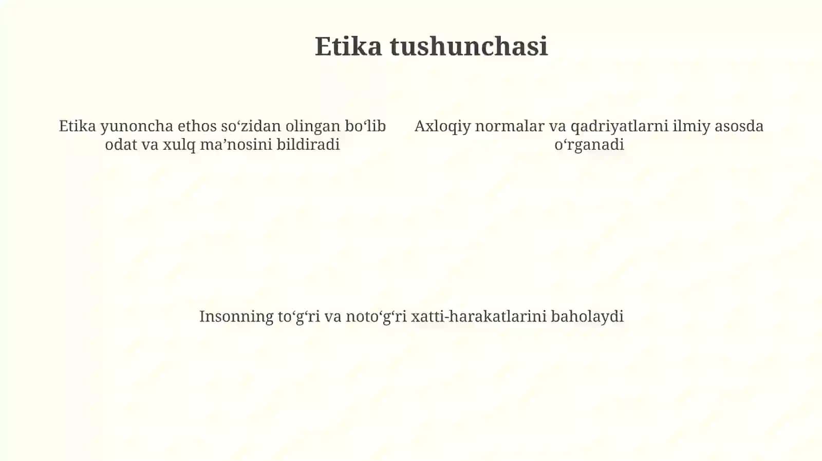 Etika fanining maqsadvavizifalari 4