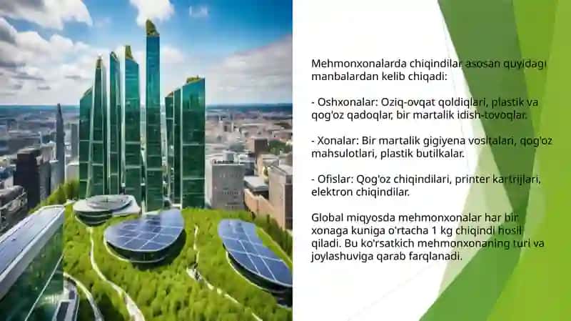 Mehmonxonalar va ekologik amaliyotlar: chiqindilarni boshqarish 4
