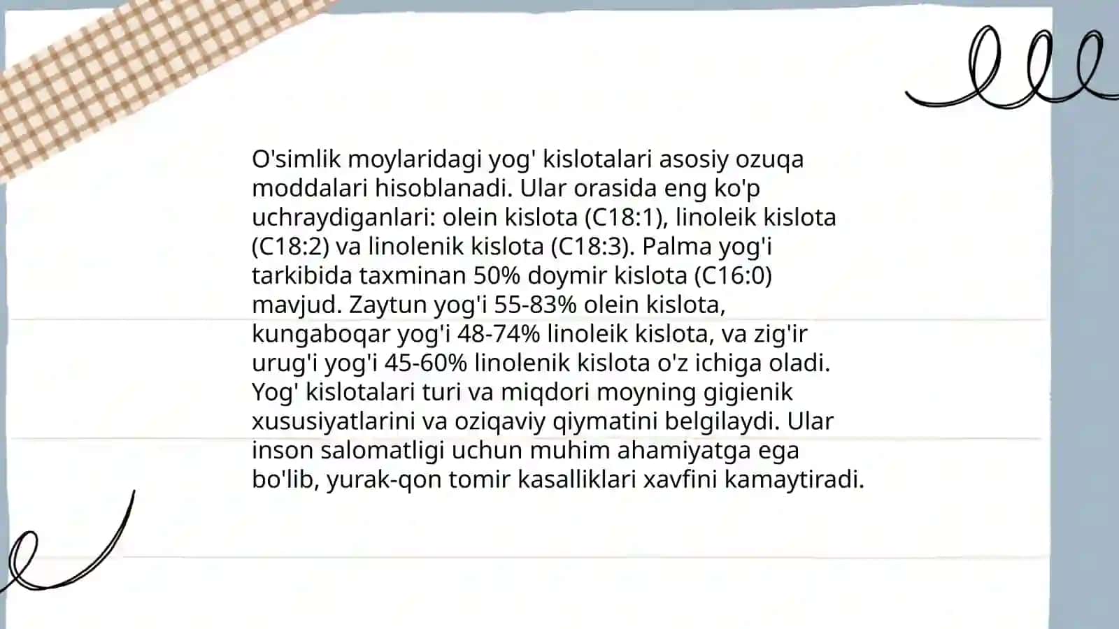 O'simlik Moylari Va Ularning Kimyoviy Tarkibi 4