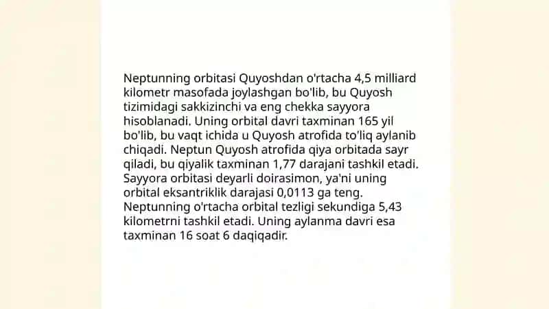Neptun sayyorasi haqida 4