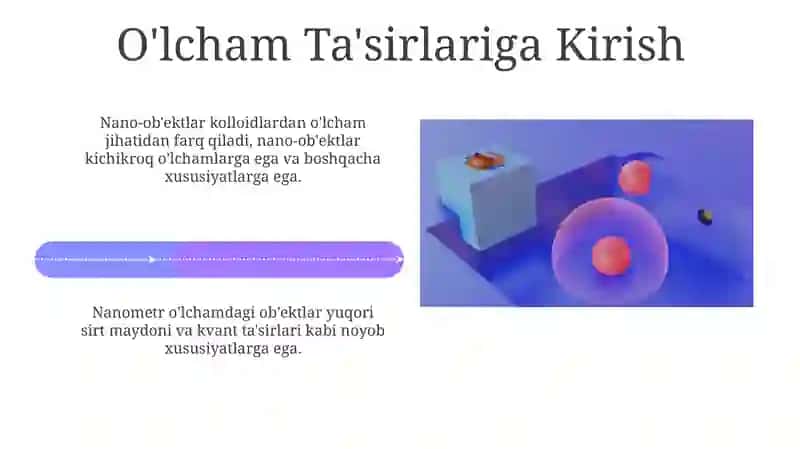 Nano-obyektlar va O'lcham Effekti 4