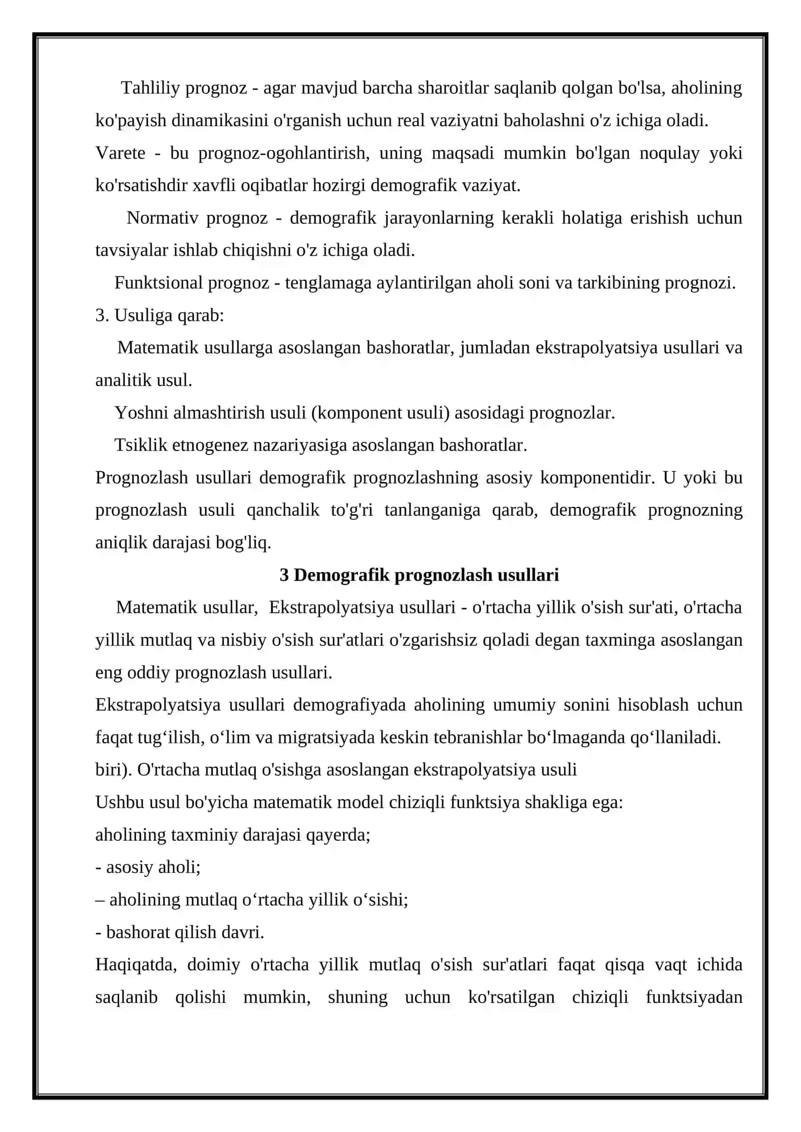 Demografik pragnozlash 4