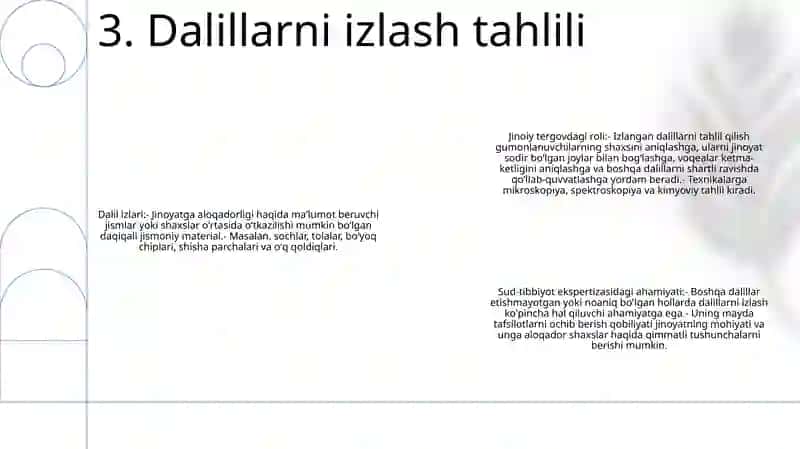 Kriminalistikada Kimyoning OʻRbi 4