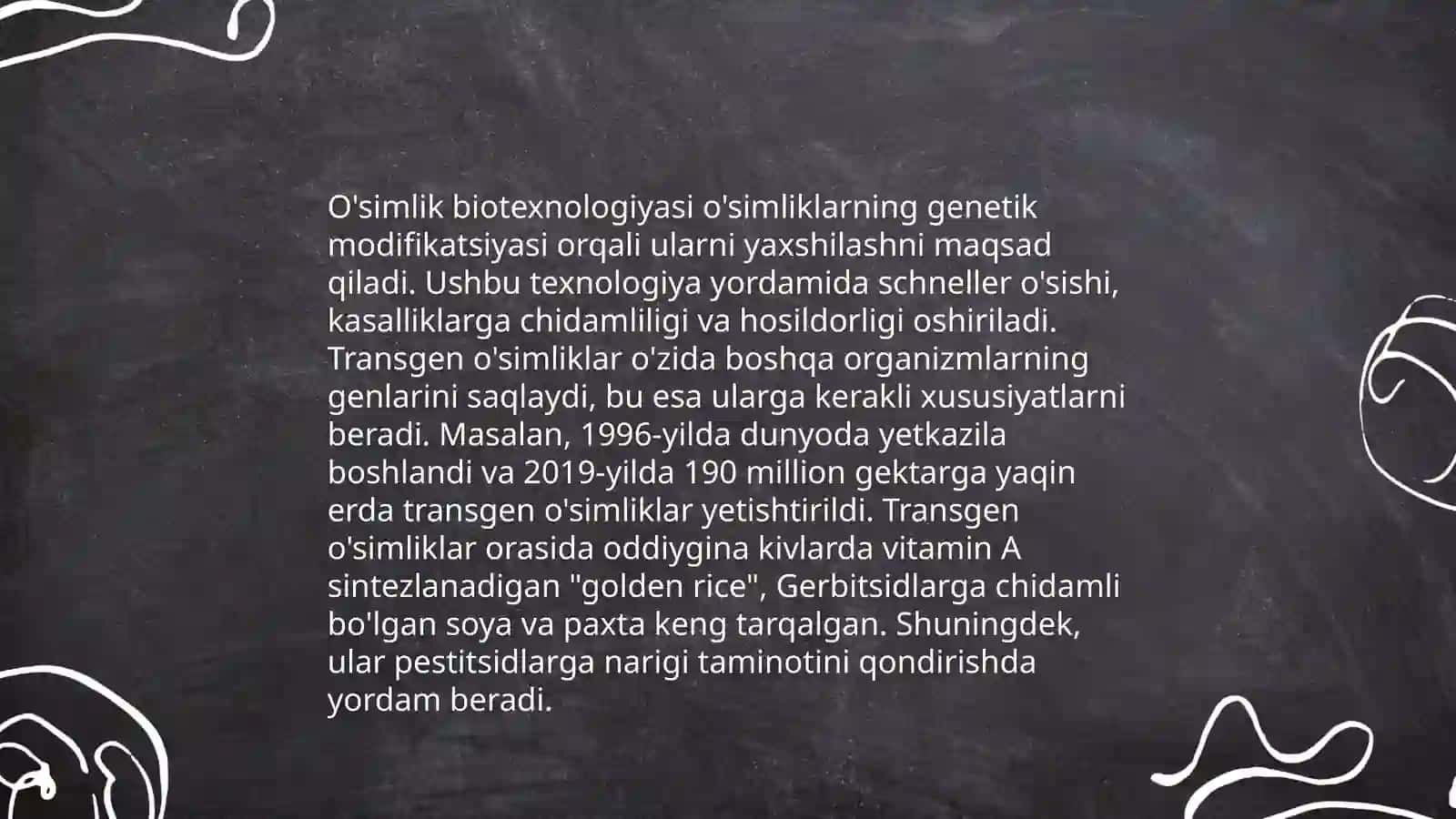 Biotexnologiya tarmoqlarini ilmiy tadqiqot yutuqlari va uning ahamiyati 4