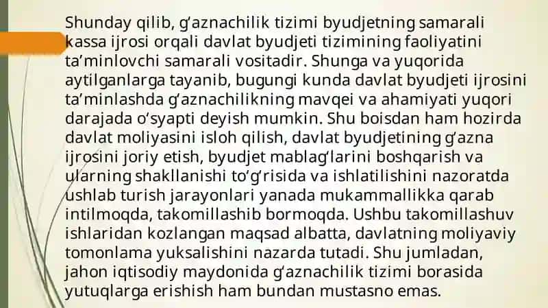 Davlat byudjeti g'azna ijrosi 4