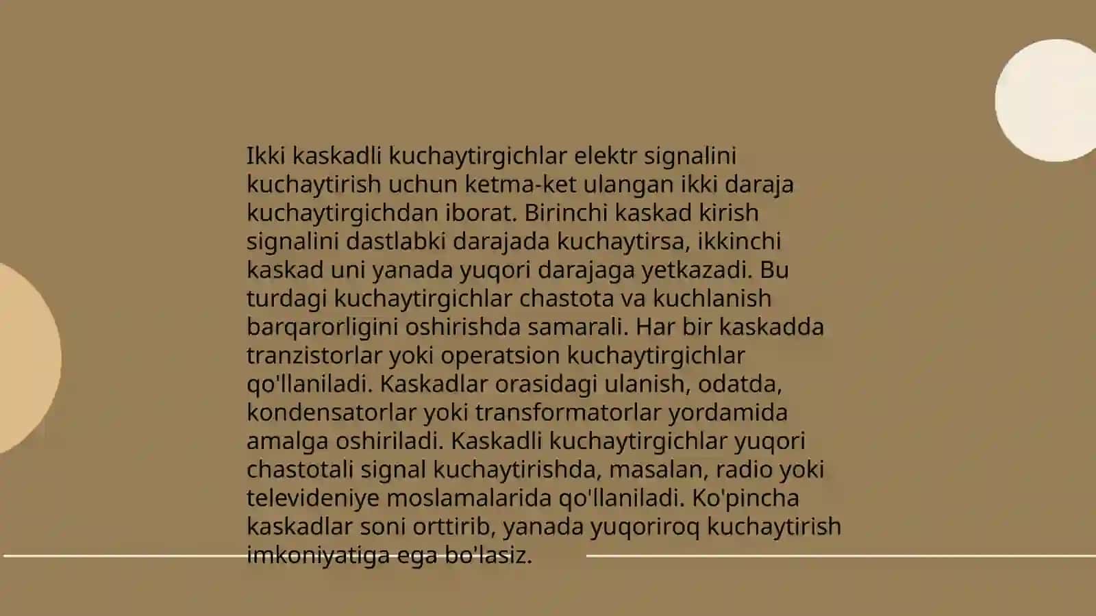 Koʻp kaskadli kuchaytirgichlar 4