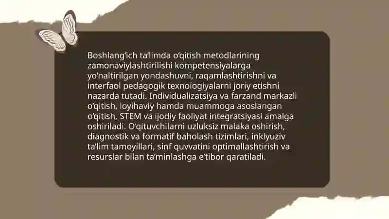Boshlang‘ich, umumiy o‘rta va professional ta’lim tizimidagi o‘zgarishlar 4