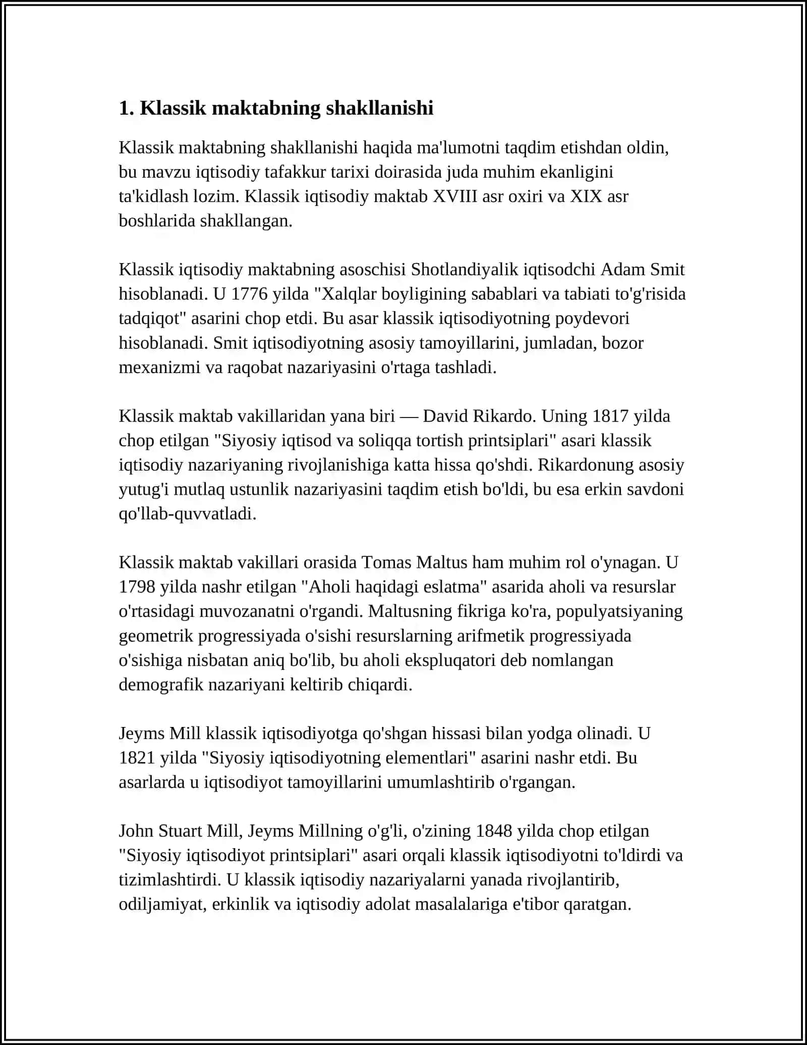ANGLIYA VA FRANSIYADA KLASSIK MAKTABNI PAYDO BO'LISHI 4