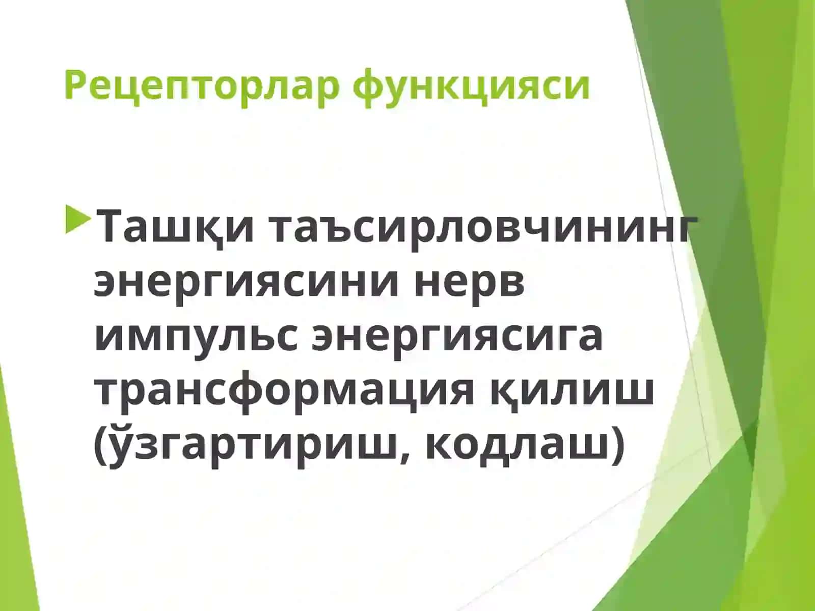 Сенсор тизимлар физиологияси 4