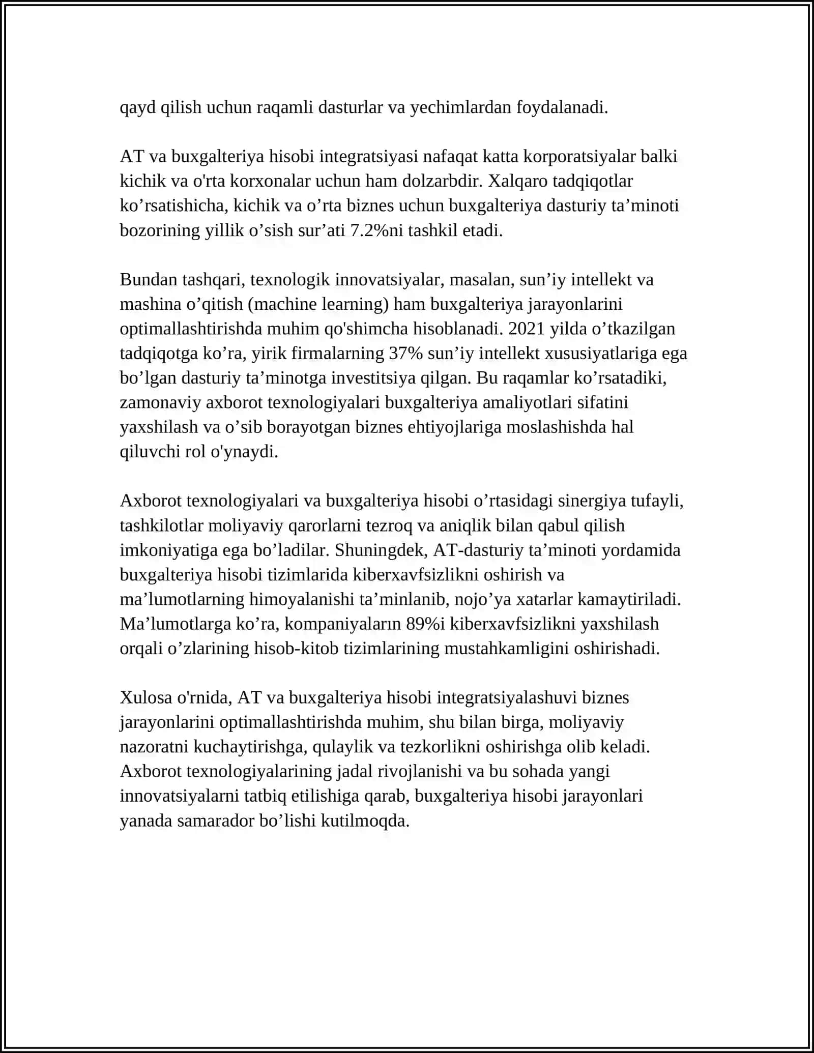 INFORMATSION TEXNOLOGIYALARGA ASOSLANGAN BUXGALTERIYA HISOBI SHAKLI 4