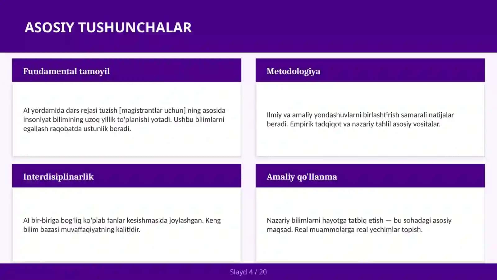 AI yordamida dars rejasi tuzish [magistrantlar uchun] 4