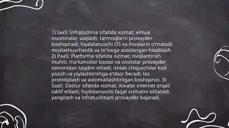 Bulutli hisoblashlar 4