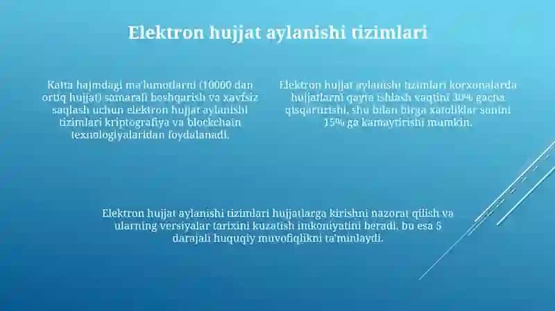 Hujjatlarning elektron va qog'oz shakllarida aylanishi 4