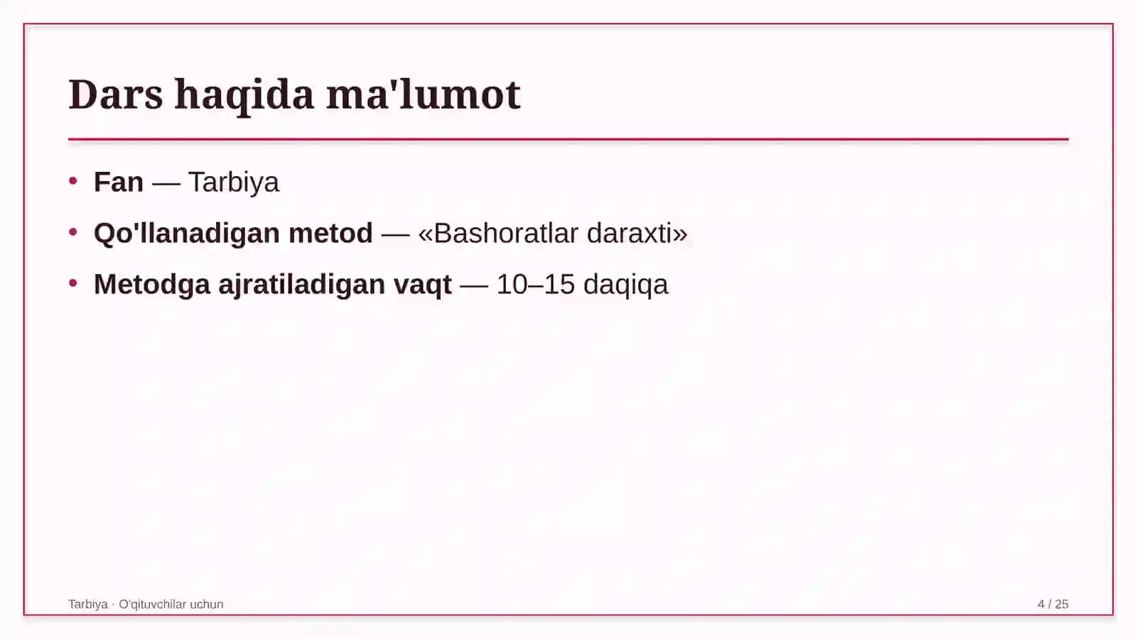 tarbiya darslarida bashoratlar daraxti metodidan foydalanish 4183 4