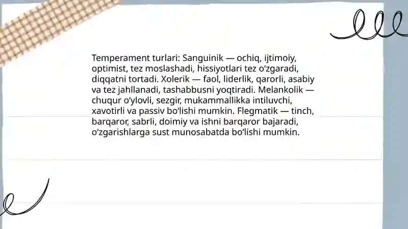 Temperament 4