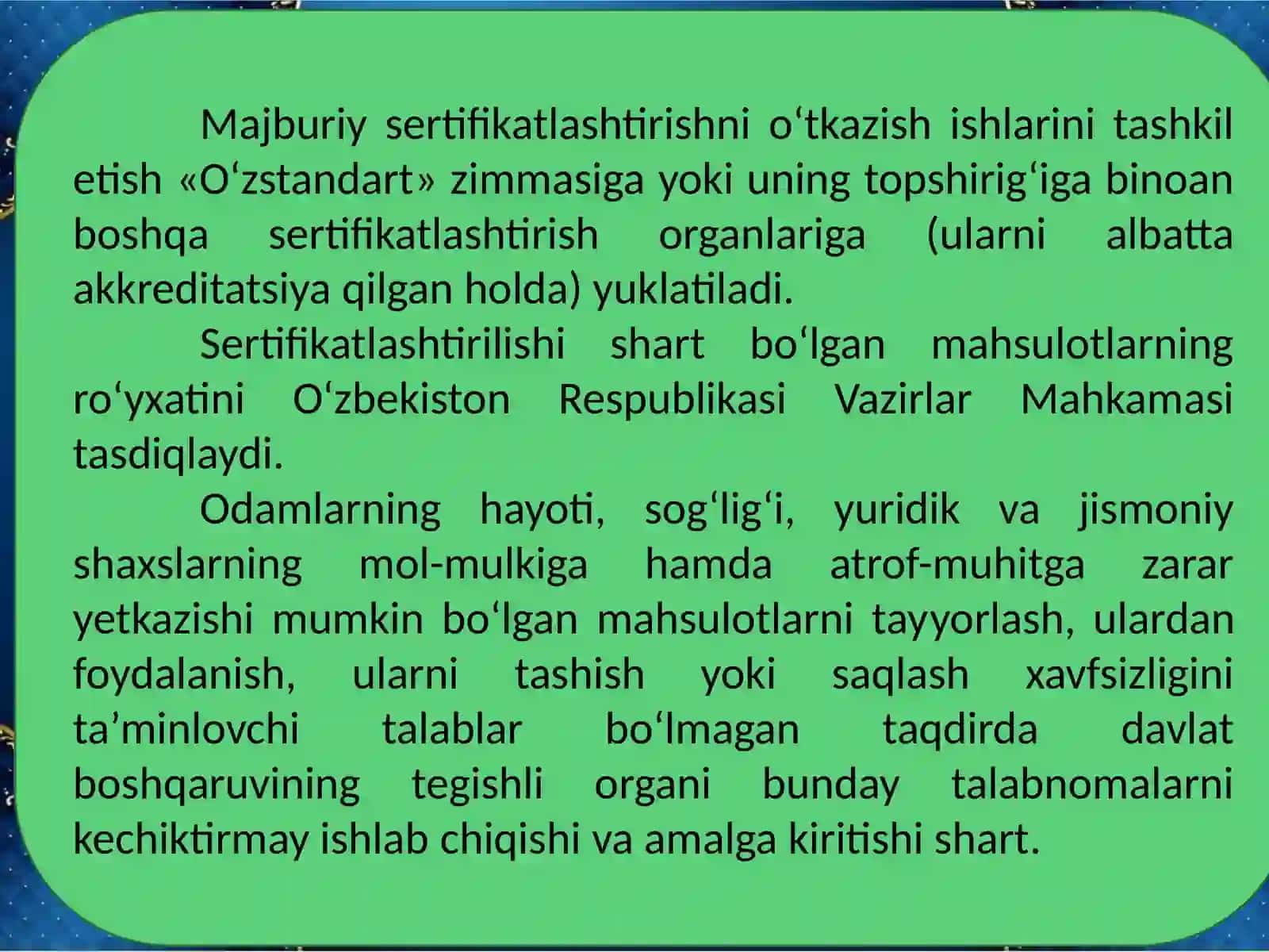 SERTIFIKATLASHTIRISH TURLARI, SXEMALARI VA SHTRIX –QR KODLASHNI O’RGANISH, XAQIYLIGINI ANIQLASH 4